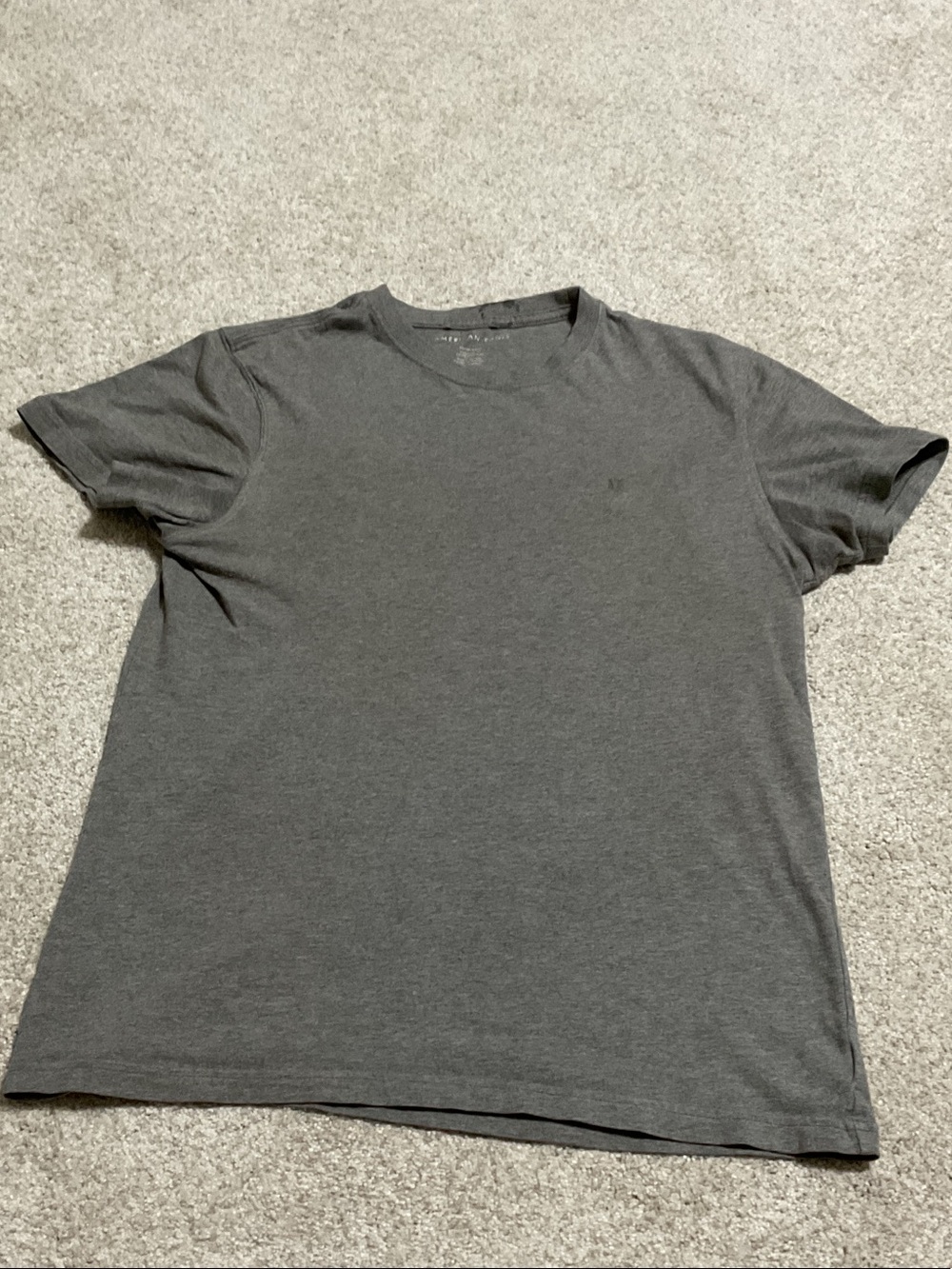 American Eagle Outfitters Men's Crew Neck T-Shirt - Charcoal